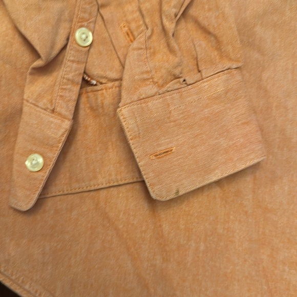 Texas Cotton peach color button down men’s shirt size XXL - Picture 4 of 5